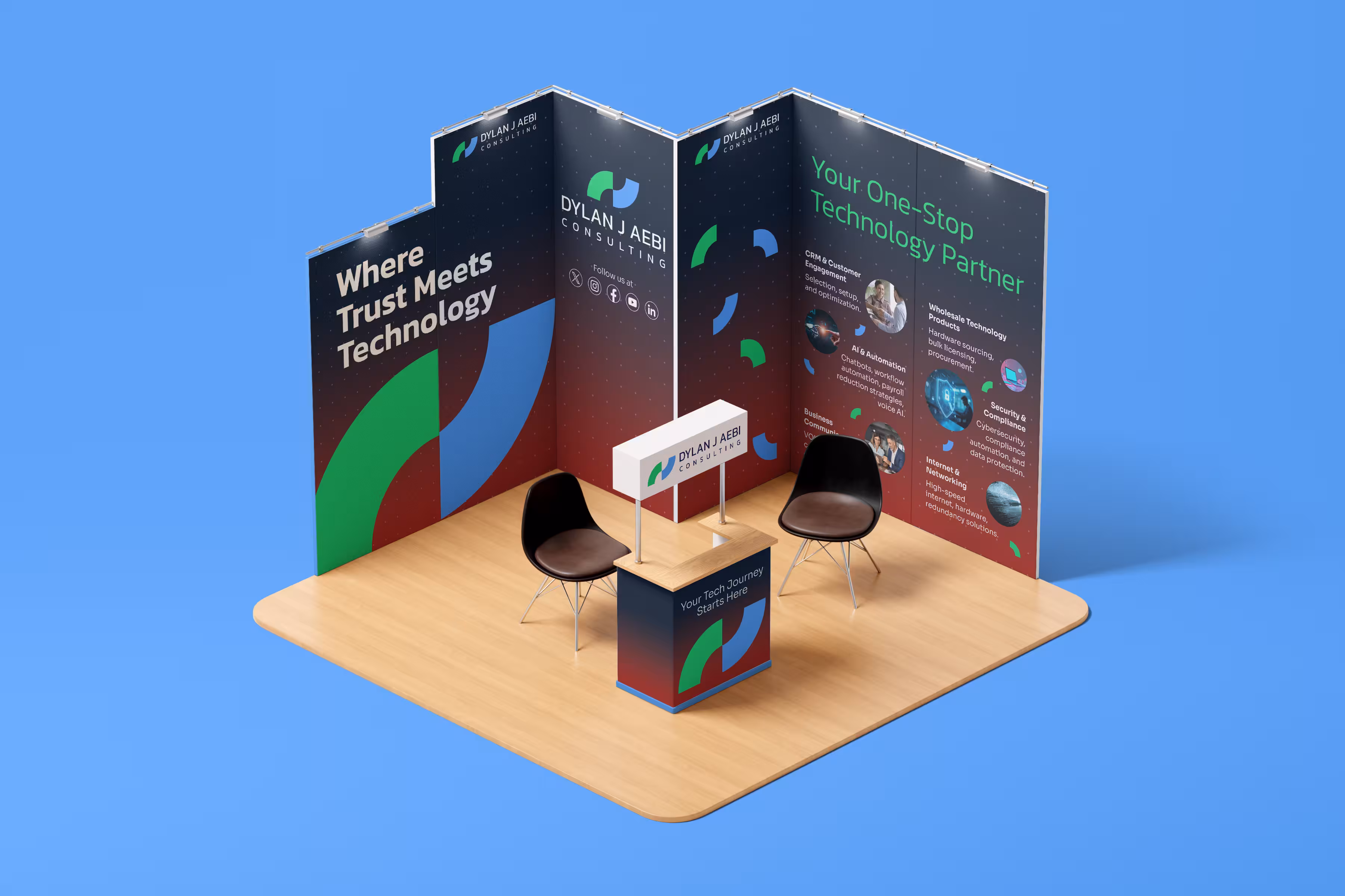 Trade Show Booth Design Mockup - Professional Exhibition Display