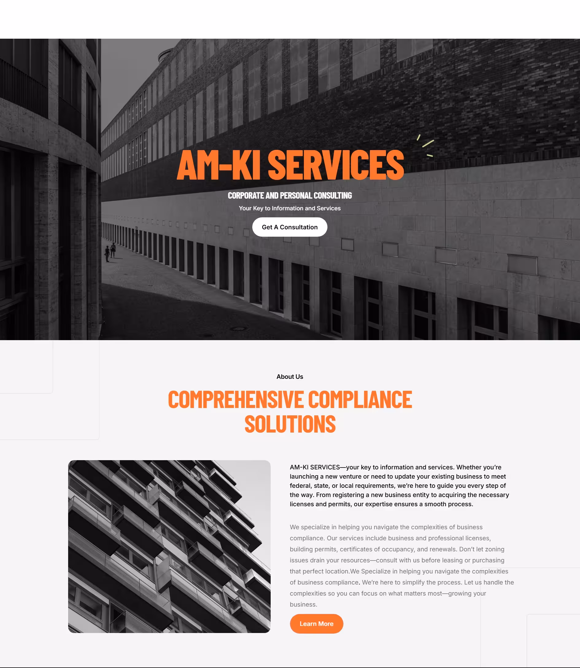 AM-KI Services Platform - Business Compliance UI Design